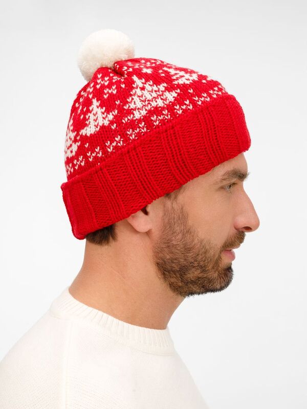 Шапка Holidale, красная с молочным арт.20785.56