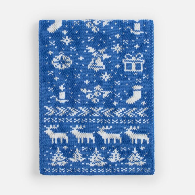 Шарф Holidale, синий с молочным арт.20786.46