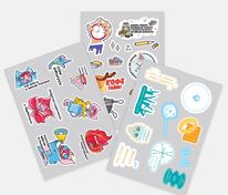 Наклейки ПВХ Sticker Pack на заказ, M арт.20939.02