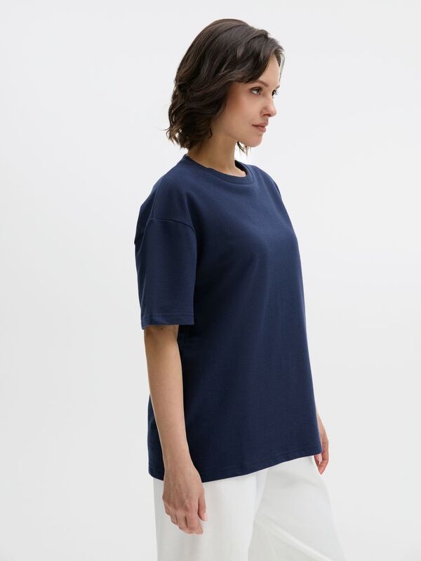 Футболка унисекс Durington, темно-синяя арт.20993.40