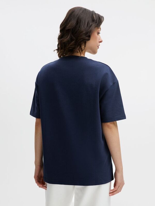 Футболка унисекс Durington, темно-синяя арт.20993.40