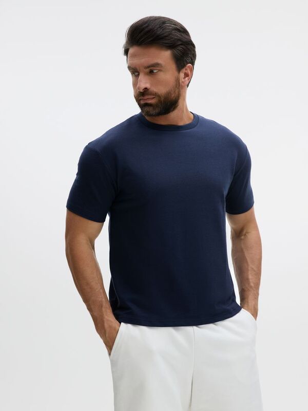 Футболка унисекс Durington, темно-синяя арт.20993.40