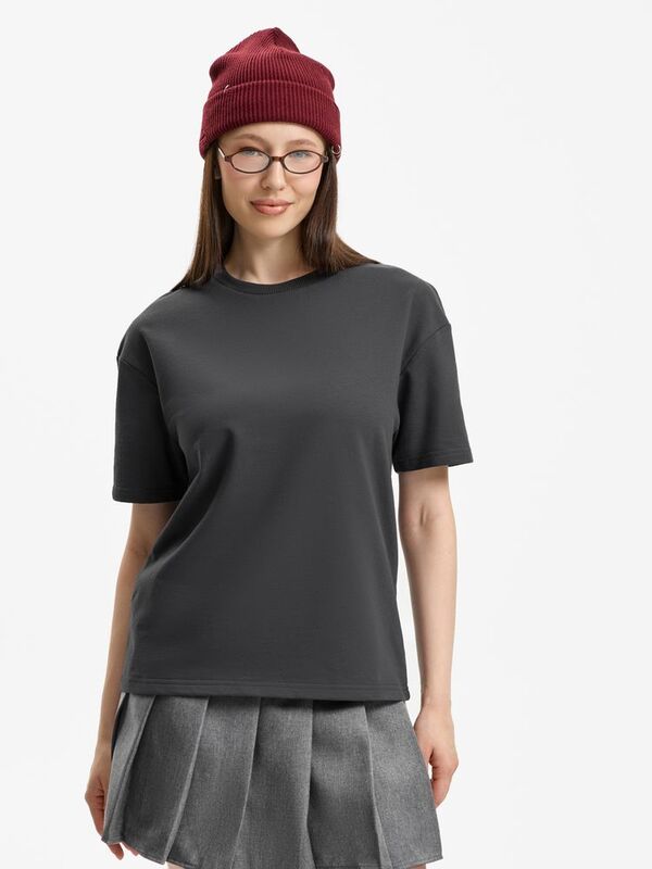 Футболка унисекс Durington, темно-серая (графит) арт.20993.10