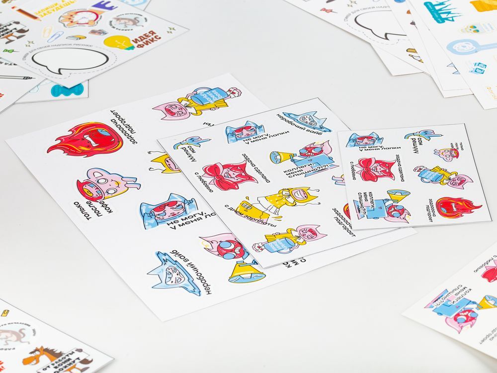 Наклейки UV-DTF Sticker Pack на заказ, S арт.21939.01