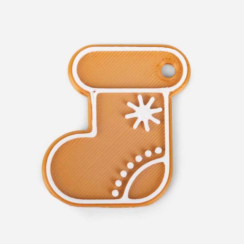 Мини-подвеска &laquo;Пряник&raquo;, 3D-печать на заказ, носочек арт.19977.06