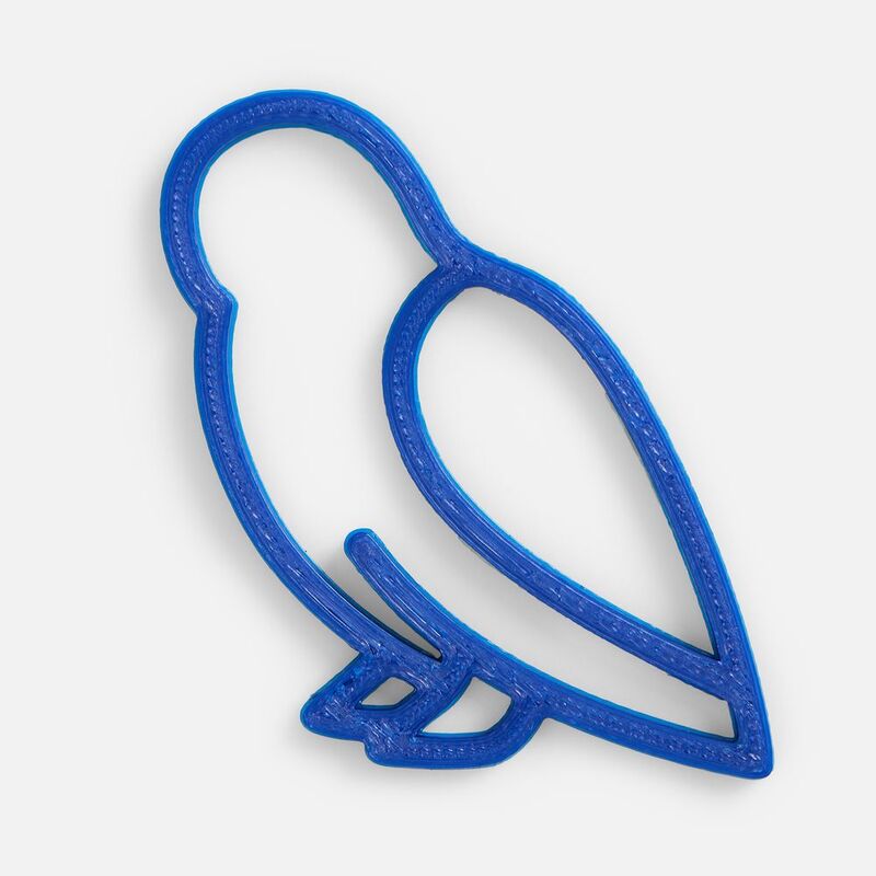 Подвеска &laquo;Сова&raquo;, 3D-печать, синяя арт.23320.40