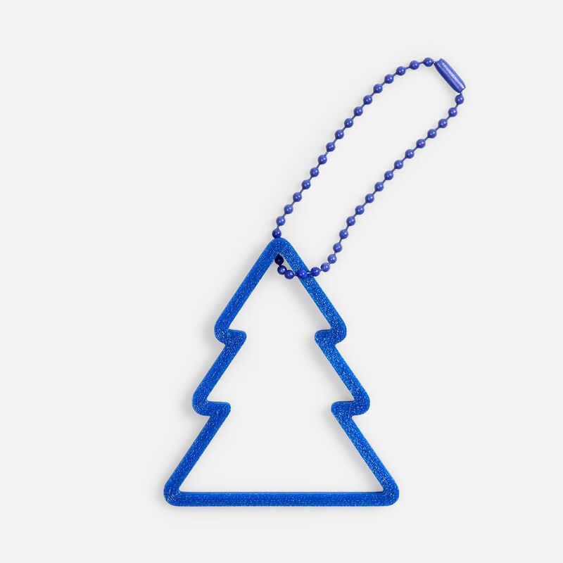 Подвеска &laquo;Елочка&raquo;, 3D-печать, синяя арт.23321.40