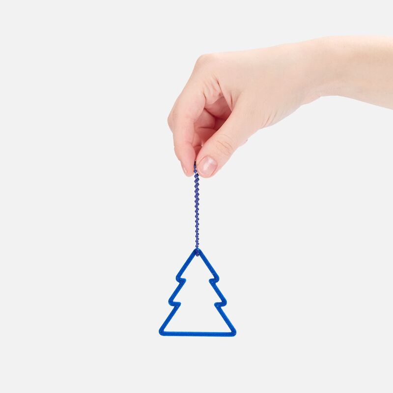 Подвеска &laquo;Елочка&raquo;, 3D-печать, синяя арт.23321.40