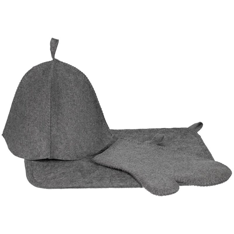 Банный набор Heat Therapy ver.2, мужской, светло-серый арт.21037.14