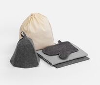 Банный набор Heat Therapy ver.2, мужской, светло-серый арт.21037.14