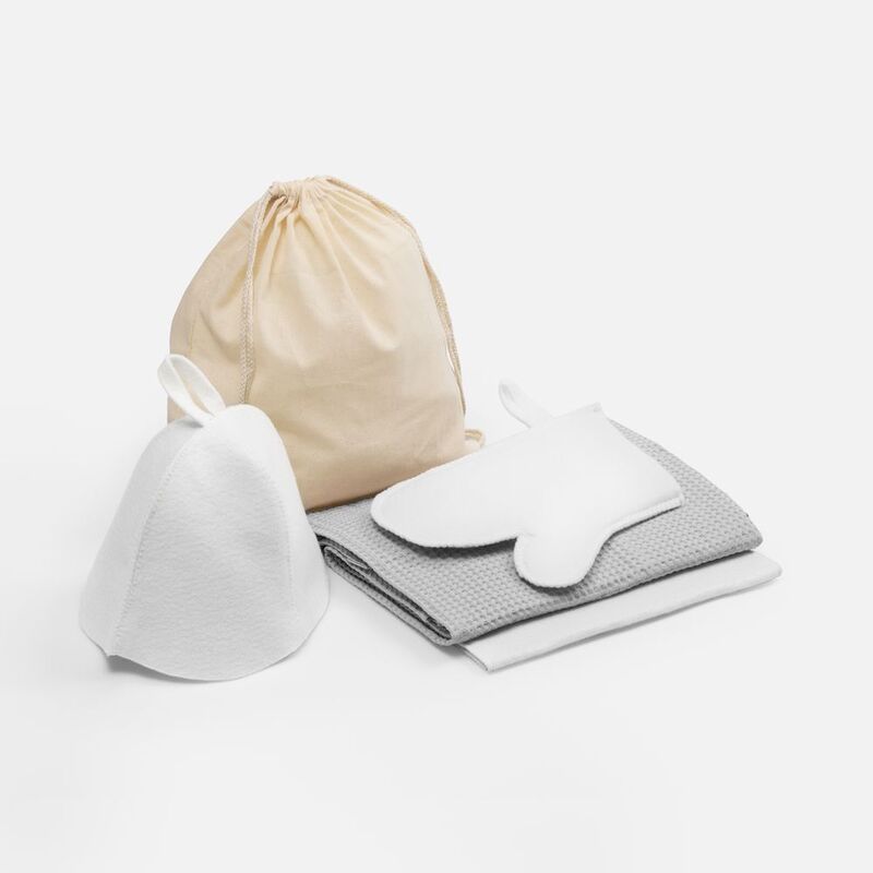 Банный набор Heat Therapy ver.2, женский, светло-серый арт.21038.14