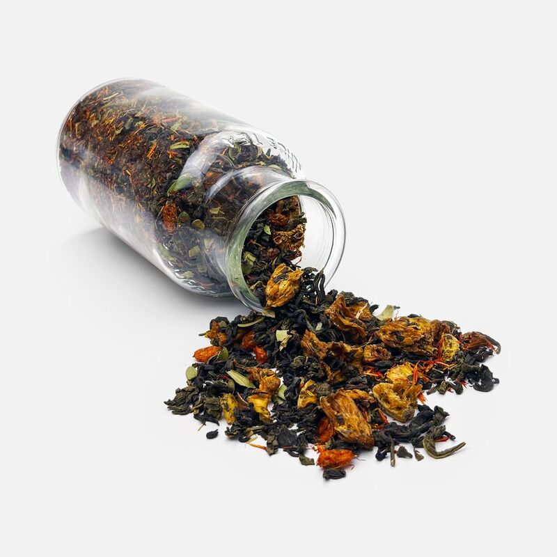 Чай &laquo;Сокочай&raquo;, зеленый с соком ананаса, облепихой, толокнянкой и сафлором арт.16440.10