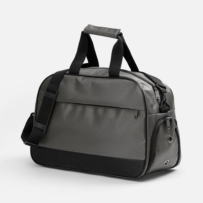 Спортивная сумка Atlantes, серая с черным арт.18645.10