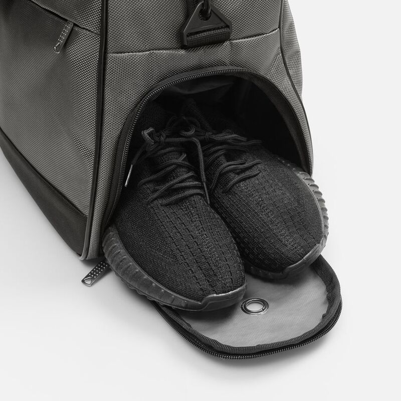 Спортивная сумка Atlantes, серая с черным арт.18645.10