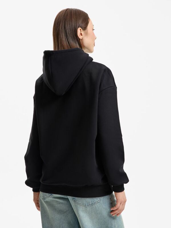 Худи унисекс оверсайз Daylero, черное арт.19556.30