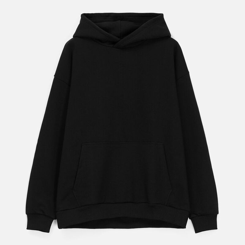 Худи унисекс оверсайз Daylero, черное арт.19556.30