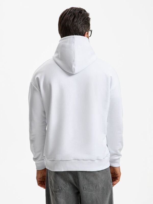 Худи унисекс оверсайз Daylero, белое арт.19556.60