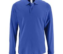 Рубашка поло мужская с длинным рукавом Perfect LSL Men, ярко-синяя арт.02087241