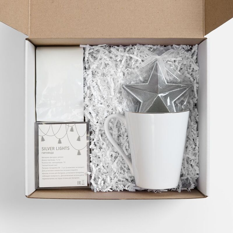 Набор &laquo;Планы на счастье&raquo;, белый с серебристым арт.22604.61