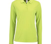 Рубашка поло женская с длинным рукавом Perfect LSL Women, зеленое яблоко арт.02083280