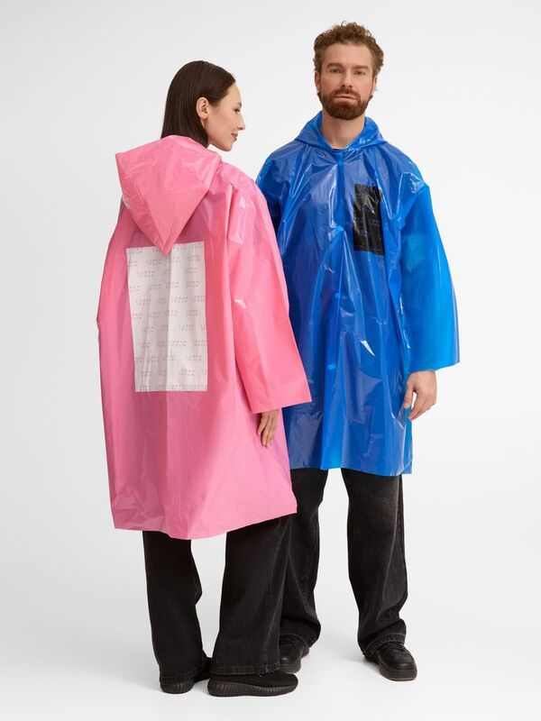 Дождевик-плащ CloudTime с печатью в один цвет на заказ арт.11876.99