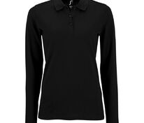Рубашка поло женская с длинным рукавом Perfect LSL Women, черная арт.02083312
