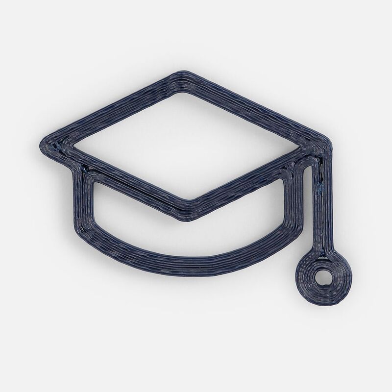 Подвеска Industry, 3D-печать на заказ, шапочка студента арт.19974.07