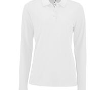 Рубашка поло женская с длинным рукавом Perfect LSL Women, белая арт.02083102