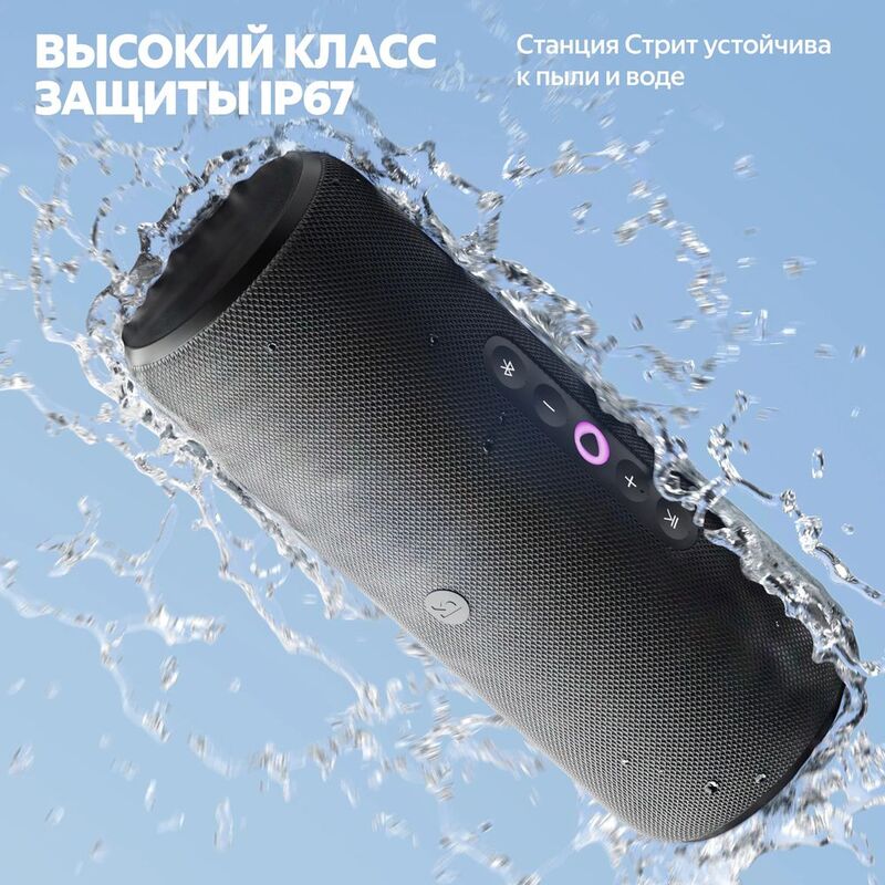 Умная колонка &laquo;Яндекс Станция Стрит&raquo;, черная арт.18735.30