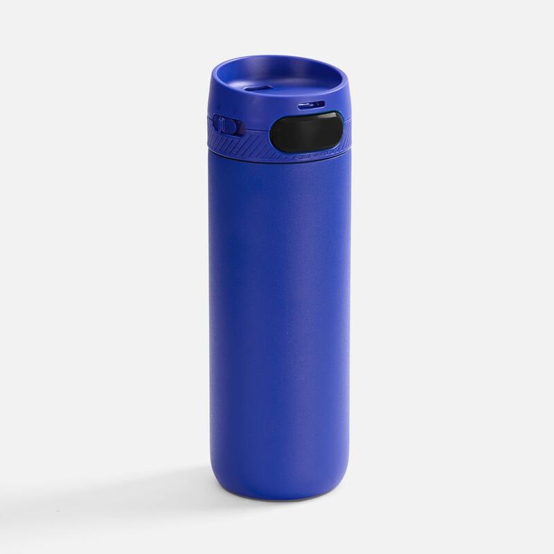 Термостакан X1 с цветной кнопкой, синий с черным арт.19941.43