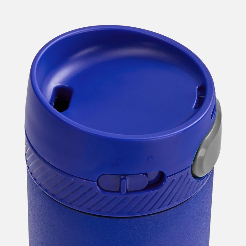 Термостакан X1 с цветной кнопкой, синий с серым арт.19941.44