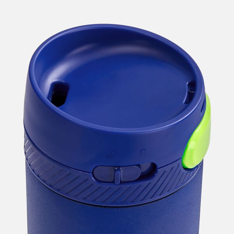 Термостакан X1 с цветной кнопкой, синий с желтым арт.19941.47