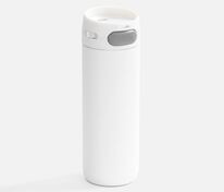 Термостакан X1 с цветной кнопкой, белый с серым арт.19941.66