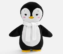 Мягкая игрушка Beastie Toys, пингвиненок с белым шарфом арт.19085.01