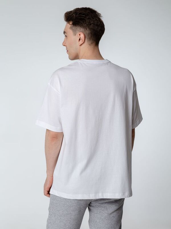 Футболка оверсайз мужская Boxy Men, бежевая (льняная) арт.03806119