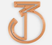 Подвеска Symbol, 3D-печать на заказ, цифра 3 арт.19968.03