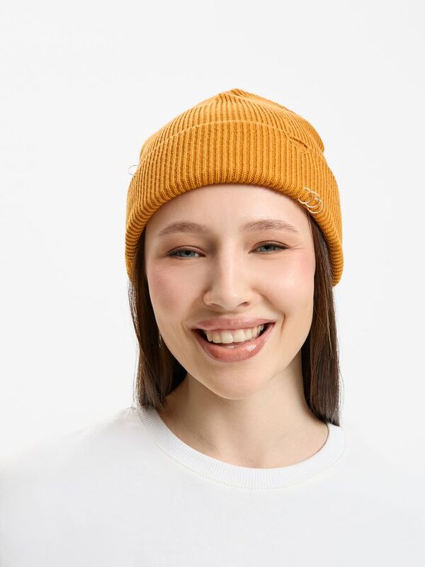 Шапка Ribelle, темно-желтая (горчичная) арт.19066.23