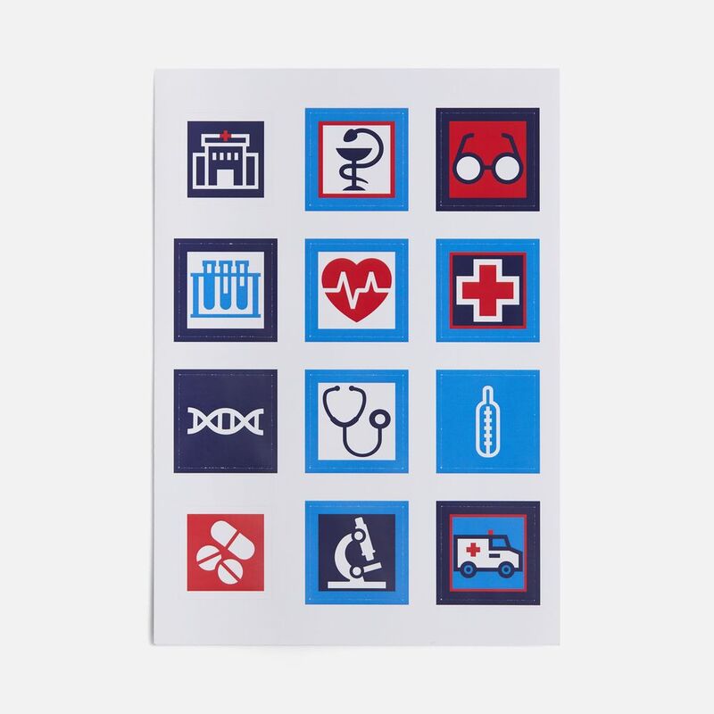 Стикерпак бумажный Industry, здравоохранение арт.19942.09