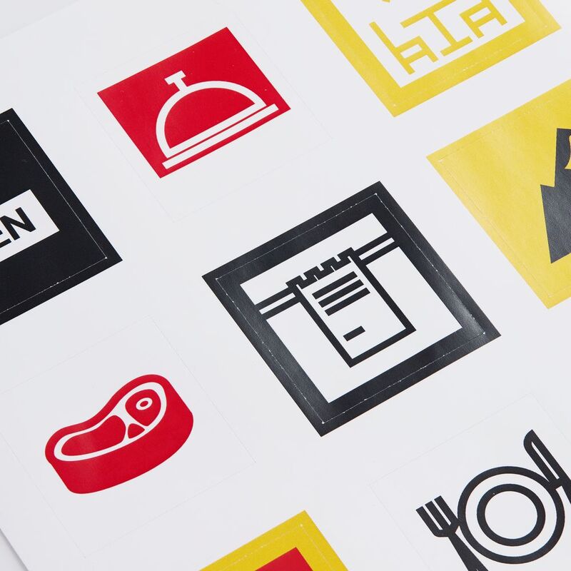 Стикерпак бумажный Industry, кафе арт.19942.11