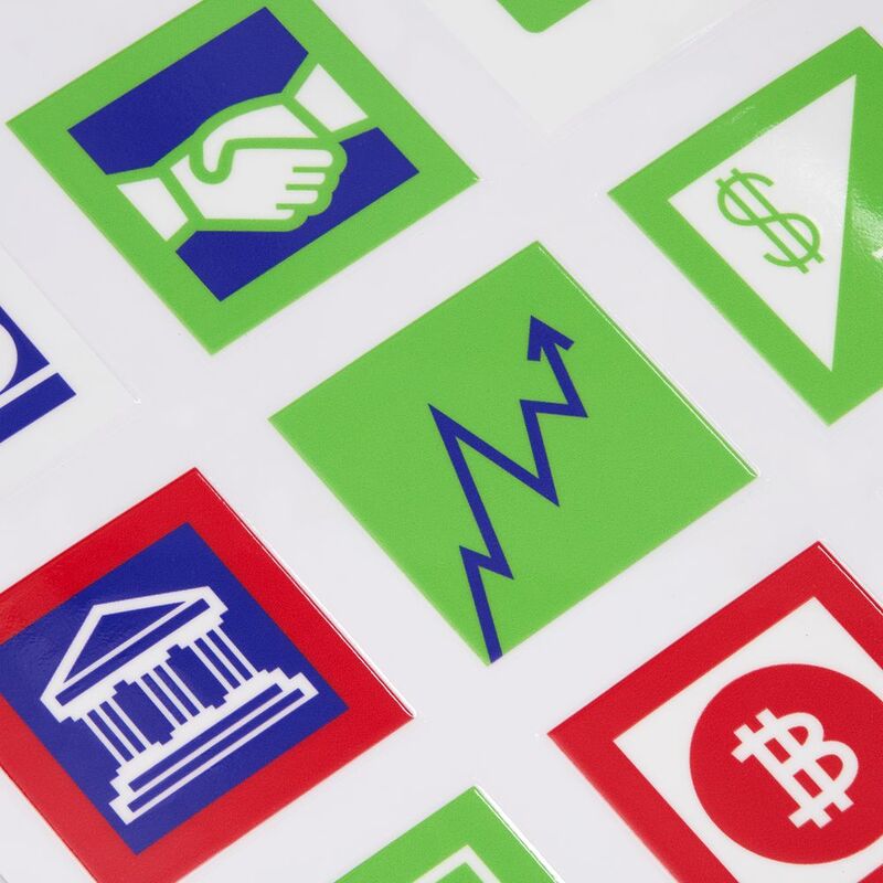 Стикерпак UV-DTF Industry, финансы арт.19943.02