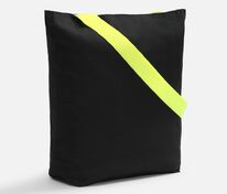 Шопер B5, черный с широкими желтыми ручками арт.19267.89