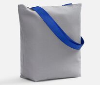 Шопер B5, серый с широкими синими ручками арт.19268.44