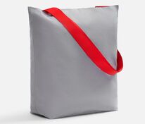 Шопер B5, серый с широкими красными ручками арт.19268.50