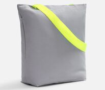 Шопер B5, серый с широкими желтыми ручками арт.19268.89