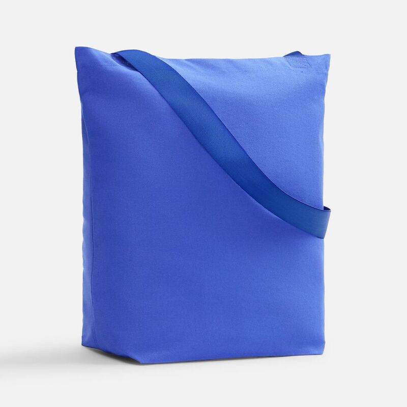 Шопер B5, синий с широкими синими ручками арт.19269.44