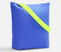 Шопер B5, синий с широкими желтыми ручками арт.19269.89