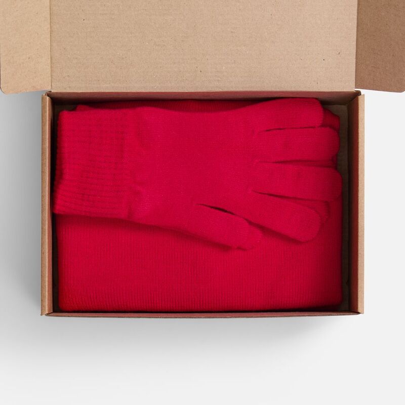 Набор Knit Warm, красный арт.21812.50