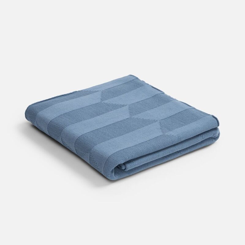 Плед Rombus, синий (дымчатый) арт.19623.43