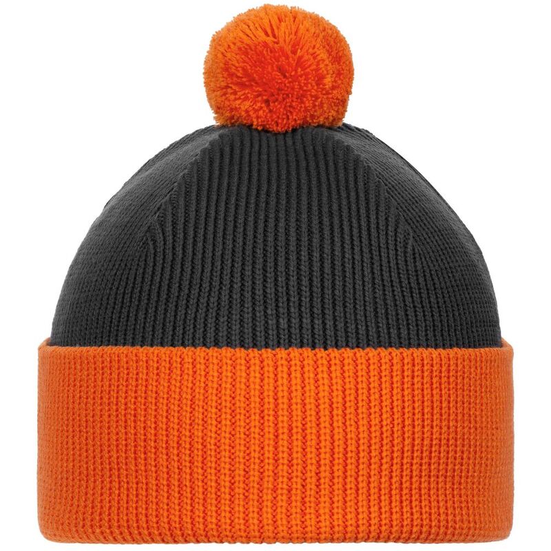 Шапка Snappy, темно-серый (антрацит) с оранжевым арт.76261.28