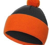 Шапка Snappy, темно-серый (антрацит) с оранжевым арт.76261.28